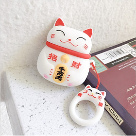 Mua Ốp bảo vệ tai nghe Mèo Thần Tài dành cho case airpod 1/2/Pro chống va đập