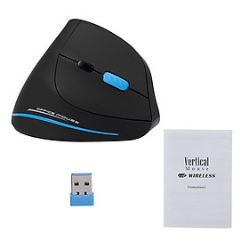 Chuột Quang Chơi Game Không Dây Dạng Đứng Zelotes F-35A - Đen (2100DPI) (2.4G)