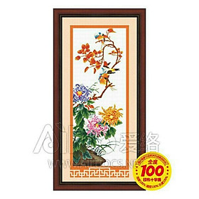 Mua Tranh thêu HOA CÚC - BỘ TỨ QUÝ HOA  (21339YZ270)