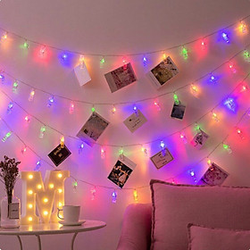 Dây Đèn LED Kẹp Ảnh Trang Trí Lễ Tết, Sinh Nhật, Nhà Cửa - Nhiều Kích Cỡ