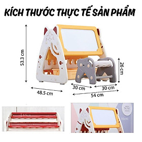 Mua Bản vẽ bàn học kệ sách Holla 3in1 cho bé
