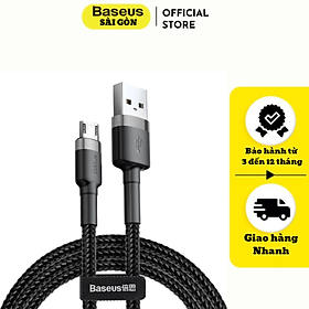 Cáp sạc nhanh truyền dữ liệu tốc độ cao cho Smartphone Android CAMKLF Baseus Cafule Micro USB 2.4A (Quick charge 3.0)- Hàng chính hãng