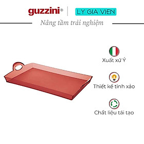 Khay Chữ Nhật Chịu Nhiệt Guzzini HAPPY HOUR Serving Tray - Có Tay Cầm, Kiểu Dáng Chắc Chắc, Chống Trầy Xước - Thích Hợp Trang Trí Không Gian Sống