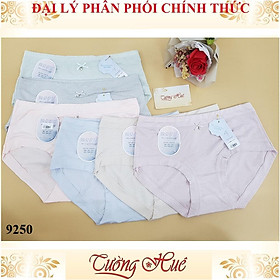 Quần lót nữ Shunufengshong 9250 chấm bi lưng cao MÀU NGẪU NHIÊN