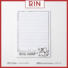 Sổ ghi chú học từ vựng/ giấy ghi chú kế hoạch / giấy học từ vựng đơn giản