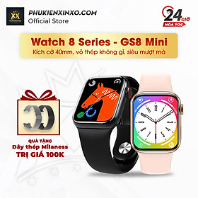 Mua Đồng hồ thông minh Watch 8 GS8 Mini 41mm Viền thép màn hình full cân viền  nghe gọi trực tiếp  nhận thông báo - PHỤ KIỆN ĐIỆN THOẠI XỊN XÒ