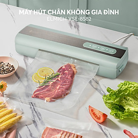 Mua Máy hút chân không gia đình Elmich VSE-8582  thiết kế nhỏ  gọn nhẹ  thuận tiện cất vào tủ bếp và di chuyển  thao tác đơn giản và có hút hộp riêng  - Hàng chính hãng