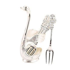Decorative Swan Base Holder Coffee Spoons Holder for Hotel Home Decoration