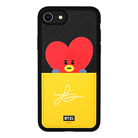 BTS BT21 Official Authentic Goods Card Pocket Bumper Case for iPhone