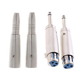 XLR 3Pin Microphone Audio  Plug Adapter Connector for Headphone Speaker