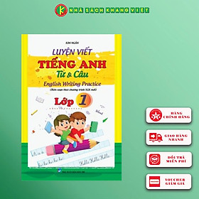 Sách Luyện Viết Tiếng Anh Lớp 1 Từ Và Câu English Writing Practice