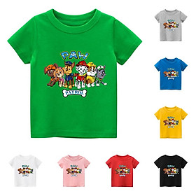 Áo thun trẻ em PAW PATROL 2 , 8 màu áo, đầy đủ size có big size, MÀU KHÁC NHẮN TIN SHOP