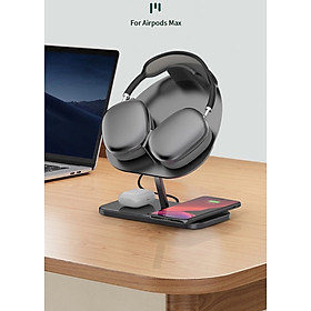 Mua Bộ sạc không dây Wiwu Hubble Stand M15  thiết kế đặc biệt cho Airpods Max  sạc 3 in 1 công suất cao 30W - Hàng chính hãng