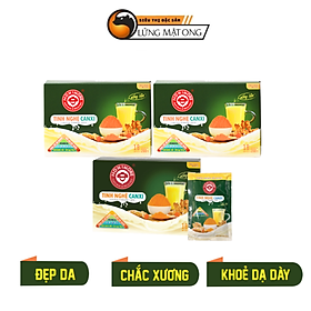 Combo 3 hộp Tinh nghệ Canxi Honimore 288g (18 gói)