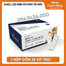 HỘP 25 KIT HOMETEST Kit Test Covid 19 Tại Nhà Humasis Hàn Quốc