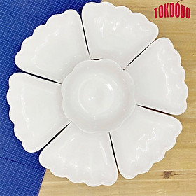Mua Bộ Bát Đĩa Hoa Mặt Trời Giá Rẻ - Set Bát Đĩa Đẹp Thắp Hương Thờ Cúng Gia Tiên (Vỡ 1 Đổi 1 Có Video)   Có Bán Lẻ Đĩa Và Bát