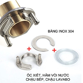 Mua Ốc xiết cố định vòi chậu bếp  Lavabo  chống lắc lư  bằng inox 304 (Loại D32mm)