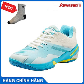 Giày cầu lông kawasaki K366 chính hãng dành cho cả nam và nữ, chống trơn trượt - tặng tất thể thao bendu