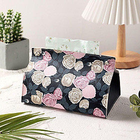Mua Hộp Đựng Giấy Họa Tiết Hoa Sang Trọng Da PU