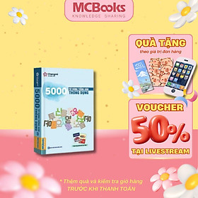 5000 Từ Vựng Tiếng Hàn Thông Dụng - Nạp Siêu Tốc Vốn Từ Vưng Tiếng Hàn Trong 60 Ngày - MCBooks