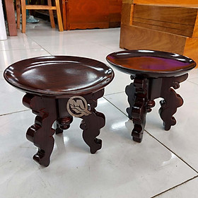 Mua CHÒ GỖ TRÀM 3 CHÂN + ĐĨA CHƯNG TRÁI CÂY BÀN THỜ (NHIỀU KÍCH THƯỚC)