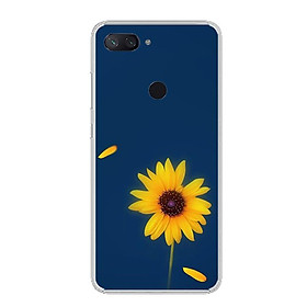 Ốp lưng cho điện thoại Xiaomi Mi 8 Lite - Silicon dẻo - 0327 SUNFLOWER06 - Hàng Chính Hãng