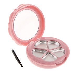 5 Grids Empty Makeup Palette Pressed Powder Eyeshadow Blush Lip Gloss Lipstick DIY Case with Pans