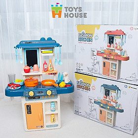 Bộ đồ chơi nhà bếp cho bé nấu nướng có vòi nước và bảng vẽ Toyshouse - đồ hướng nghiệp cho bé từ 3 tới 8 tuổi