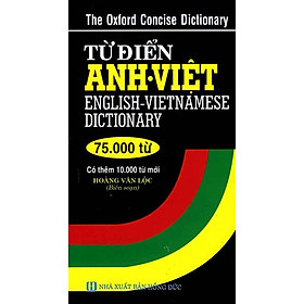 Từ Điển Anh - Việt 75.000 Từ (Minh Thắng)