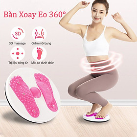 Bàn xoay eo 360 độ  có hộp đựng , tập thể dục giảm cân tại nhà tiện lợi và thông minh