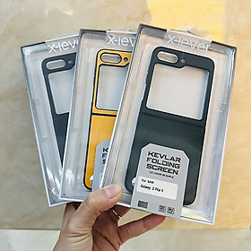 Ốp lưng dành cho Samsung Galaxy Z Flip 5 hiệu X Level vân carbon đẹp mỏng không bám vân tay chống va đập - Hàng nhập khẩu