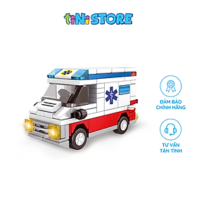 Đồ chơi lắp ráp xe cấp cứu 102 mảnh Value Toys