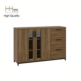 Mua  Happy Home Furniture  LOUIS   Tủ lưu trữ 3 ngăn kéo 2 cửa mở - chân sắt   126cm x 36cm x 84cm ( DxRxC)  THK_058