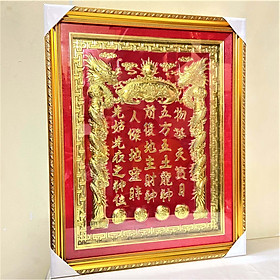 Mua Bài Vị Thần Tài Thổ Địa Bằng Đồng Có Đèn Cao 51cm