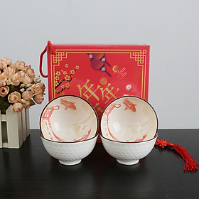 Mua Bộ Chén Cá Phú Quý - Hộp Quà 4 Món