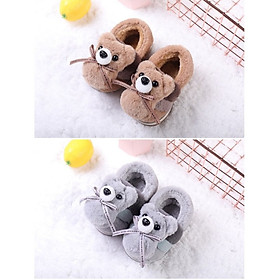 Giày bốt cho bé gái và bé trai giày giữ ấm thỏ con, gấu con xinh xắn