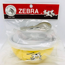 Mua Chén Inox Zebra Hai Lớp Có Nắp Kiddy Kèm Muỗng - 184202