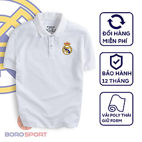 Áo Polo Boro Sport Chất Liệu Vải Poly Thái Giữ Form Thiết Kế Thời Trang Năng Động Real Madrid