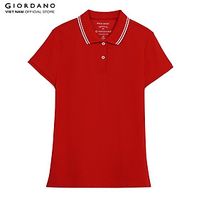 Áo Thun Có Cổ Polo Nữ Trơn Giordano 05311018