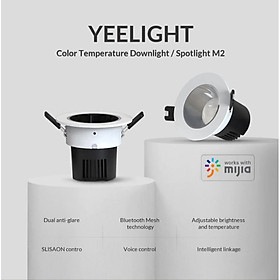  Đèn LED Downlight/ Spotlight Âm Trần Thông Minh Yeelight M2 , 2700-6500k , Hỗ trợ Apple Homekit - Hàng Chính Hãng - Bản Quốc Tế