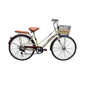 Xe đạp đường phố SMNBike V - Bánh 26 inch - Màu kem