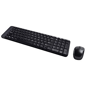 BÀN PHÍM VÀ CHUỘT LOGITECH KHÔNG DÂY MK215 - Hàng Chính Hãng