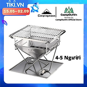 Đồ cắm trại bếp nướng campingmoon cắm trại du lịch dã ngoại bếp than xếp nướng thịt BBQ ngoài trời campout A017 - A017 Xmini-pro