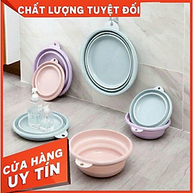 Mua Chậu đa năng gấp gọn  chậu gấp silicon  chậu silicon