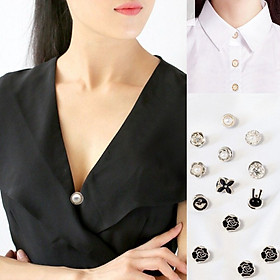 Combo 10 ghim cài áo thời trang, pin cài áo đa dạng kiểu dáng cực hot PK8