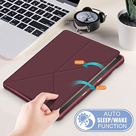 Flip Leather Ultra Slim Protector Case for Fire HD10 plus 2021 with Magnetic