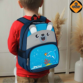 Balo Học Sinh Mầm Non Tiểu Học Xbags Dolphin XB3020, Siêu Nhẹ, Nhiều Ngăn, Thiết Kế Tai Gấu Dễ Thương, Ngộ Nghĩnh!