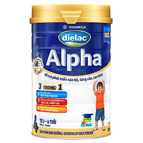 Sữa bột DIELAC ALPHA 4 - Hộp thiếc 900g (dành cho trẻ 2-6 tuổi)