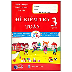 Đề Kiểm Tra Toán 3 - Học Kì 2