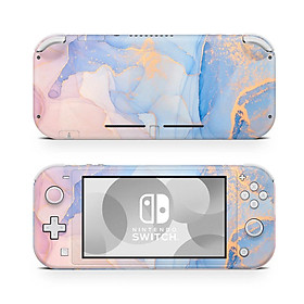 Mua Skin decal dán Nintendo Switch Lite mẫu vân đá pastel xanh hồng (dễ dán  đã cắt sẵn)